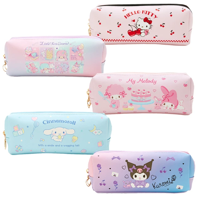 Baby Products Online - hello kitty cartoon girl Pencil case Cinnamoroll  Kuromi Melody for women Storage bag Pu cosmetics bag Pencil case cm - Kideno