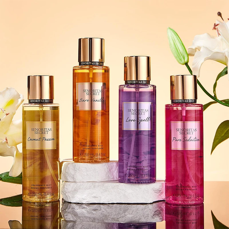 Woman Secret Perfume Vanilla Flower Fruit Fragrance Mist Scent Long-lasting Charm Parfume Entice Body Spray Air Freshener 250ml Woman Secret Perfume Vanilla Flower Fruit Fragrance Mist Scent Long-lasting Charm Parfume Entice Body Spray Air Freshener 250ml