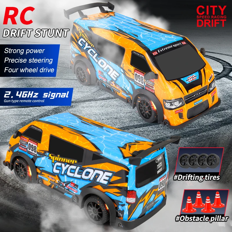 ZWN 2.4G RC CAR With Transparent PVC Body Radio Controlled Van Monster Trucks Freight Cars Model Toys for Boys Christmas Gift 4