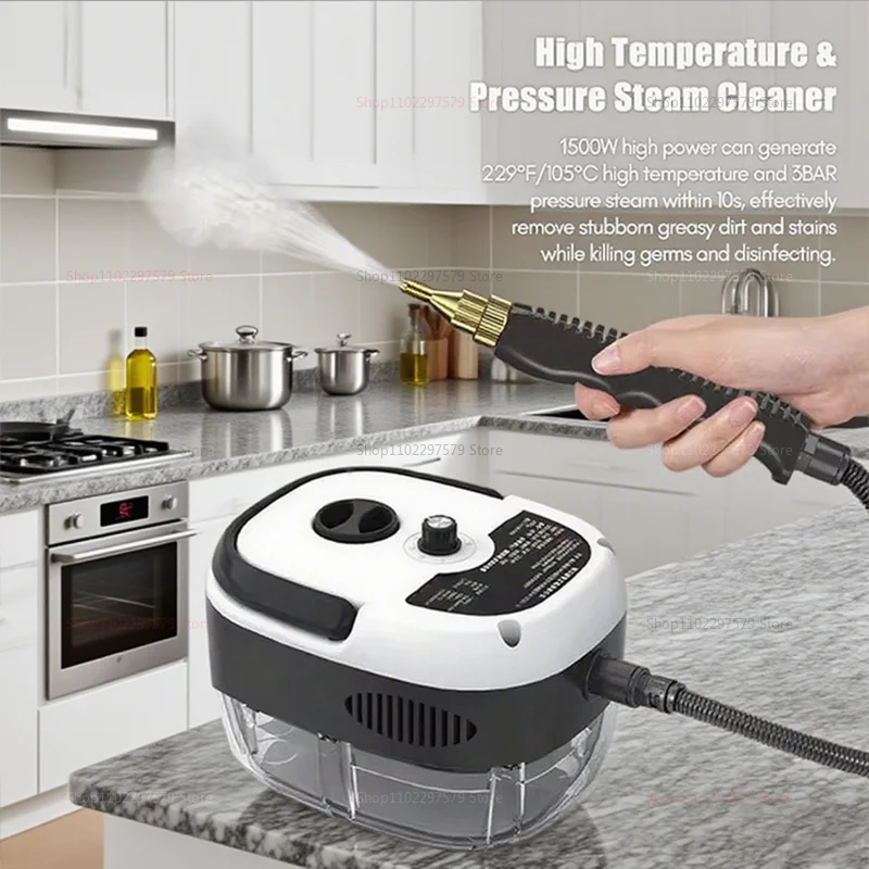 Portable High Pressure Steam Cleaner for Household Kitchen Bathroom Air Conditioner Deep Cleaning High Temperature Steam Machine