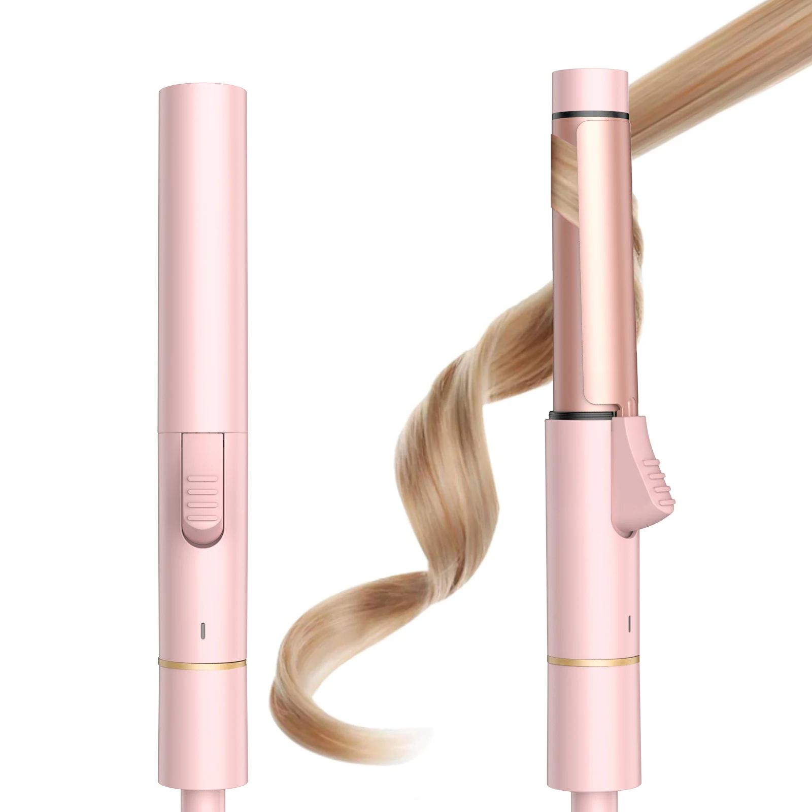 Ceramic Mini 1 inch Curling Iron For Short Hair Small Hair Curler Iron For Travel Dual Voltage Curling Wand