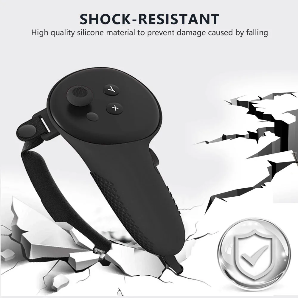 For Meta Quest 3 Accessories 7-Piece Set TPU Front Protective Cover Shell Hand Grips Skin Sleeve Comfortable Eye Mask Nose Pad