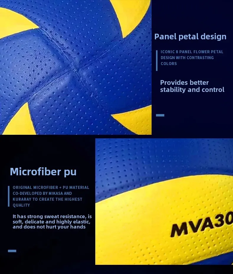 Standard Indoor Outdoor Volleyball Competition Soft Beach Practice Anti-Explosion Fitting Skin Volleyball Sports Entertainment