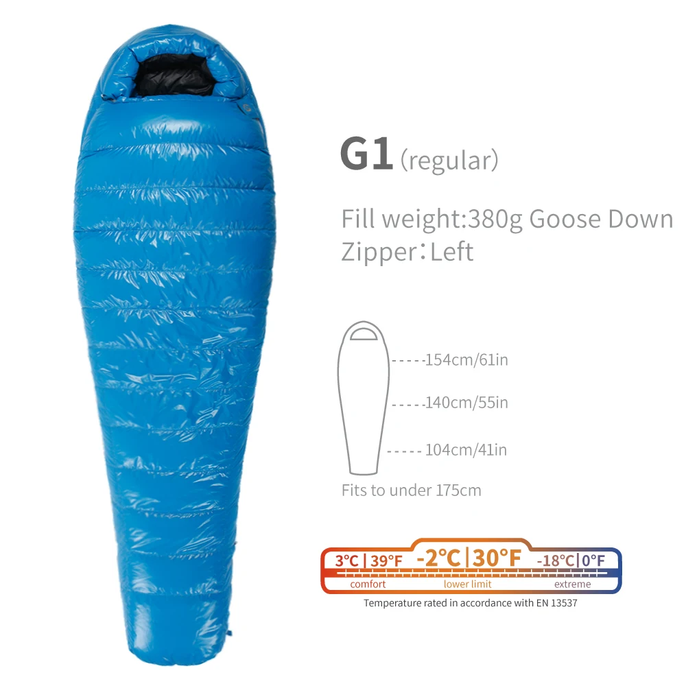 AEGISMAX G1-G5 Series 800FP Goose Down Sleeping Bag