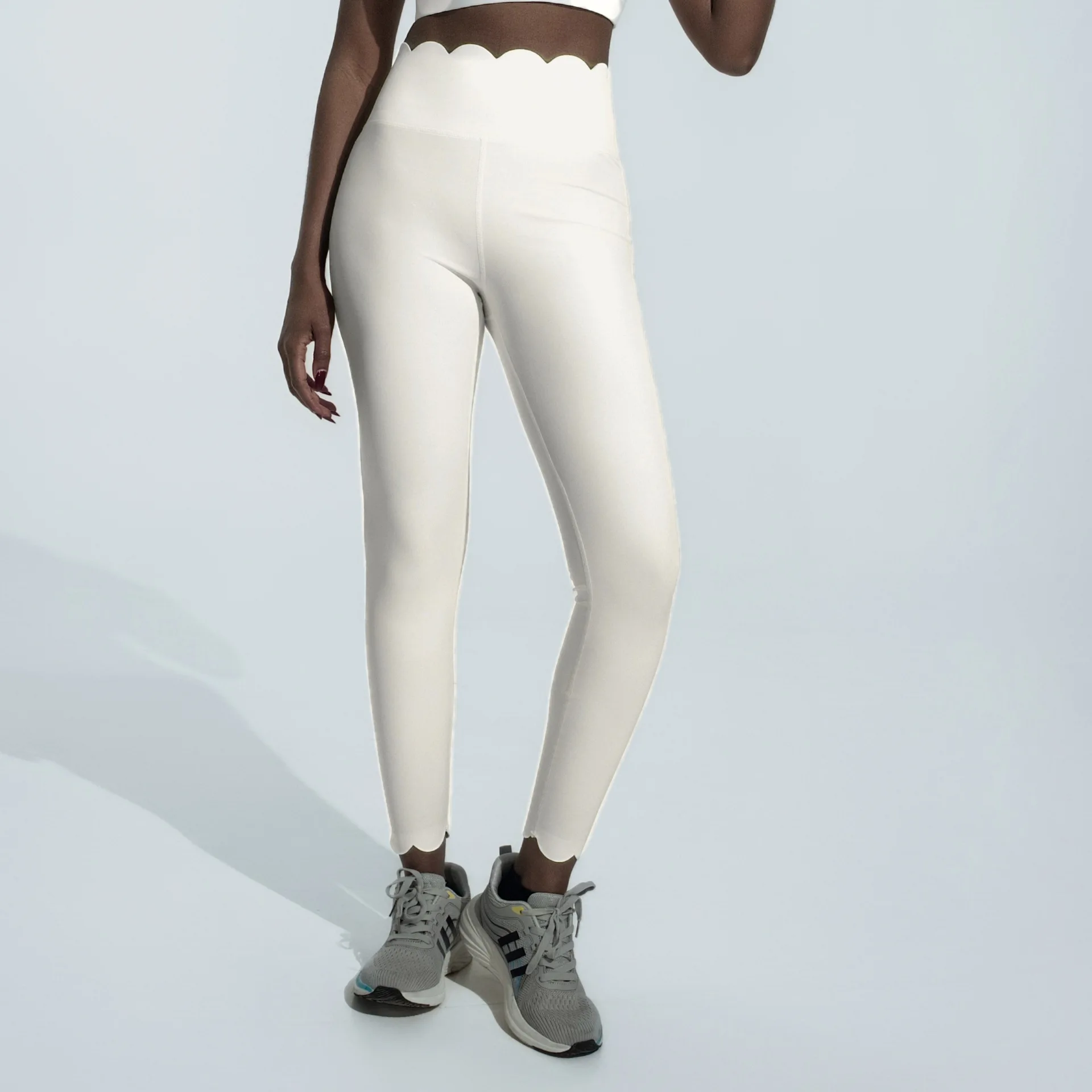 1pc Pants-BeigeWhite