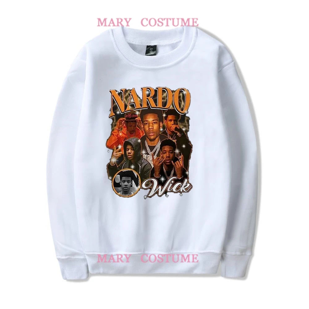 

Свитшот Nardo Wick Rapper с круглым вырезом, модная повседневная Уличная одежда унисекс с длинным рукавом