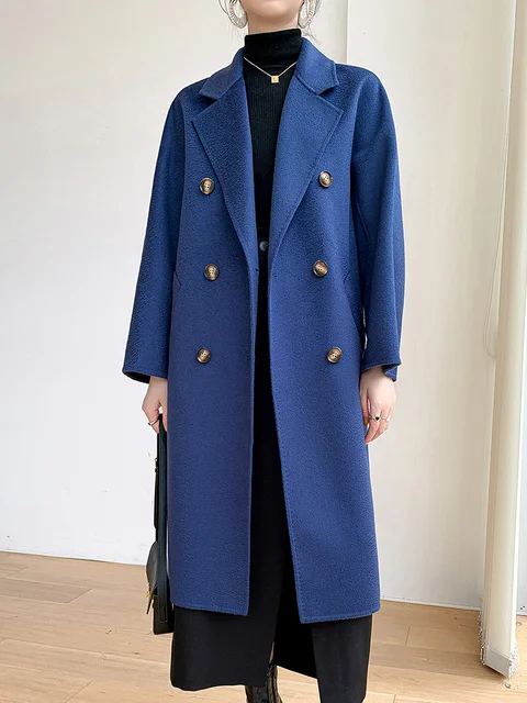2023 New Woolen Coat: Klein Blue