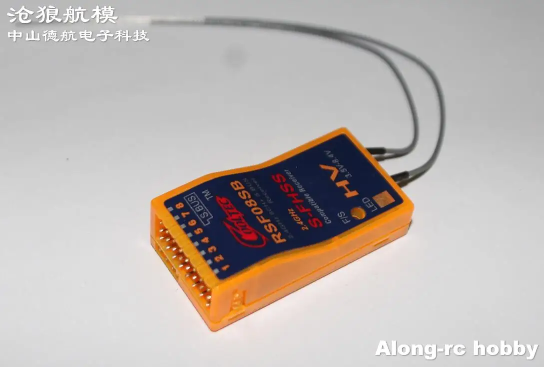 

RC Airplane Spare Part 2.4G RSF08SB 8CH Channel Recivers Compatible for Futaba S-FHSS S.BUS 10J 8J 6J 4GRS 4PX Remote