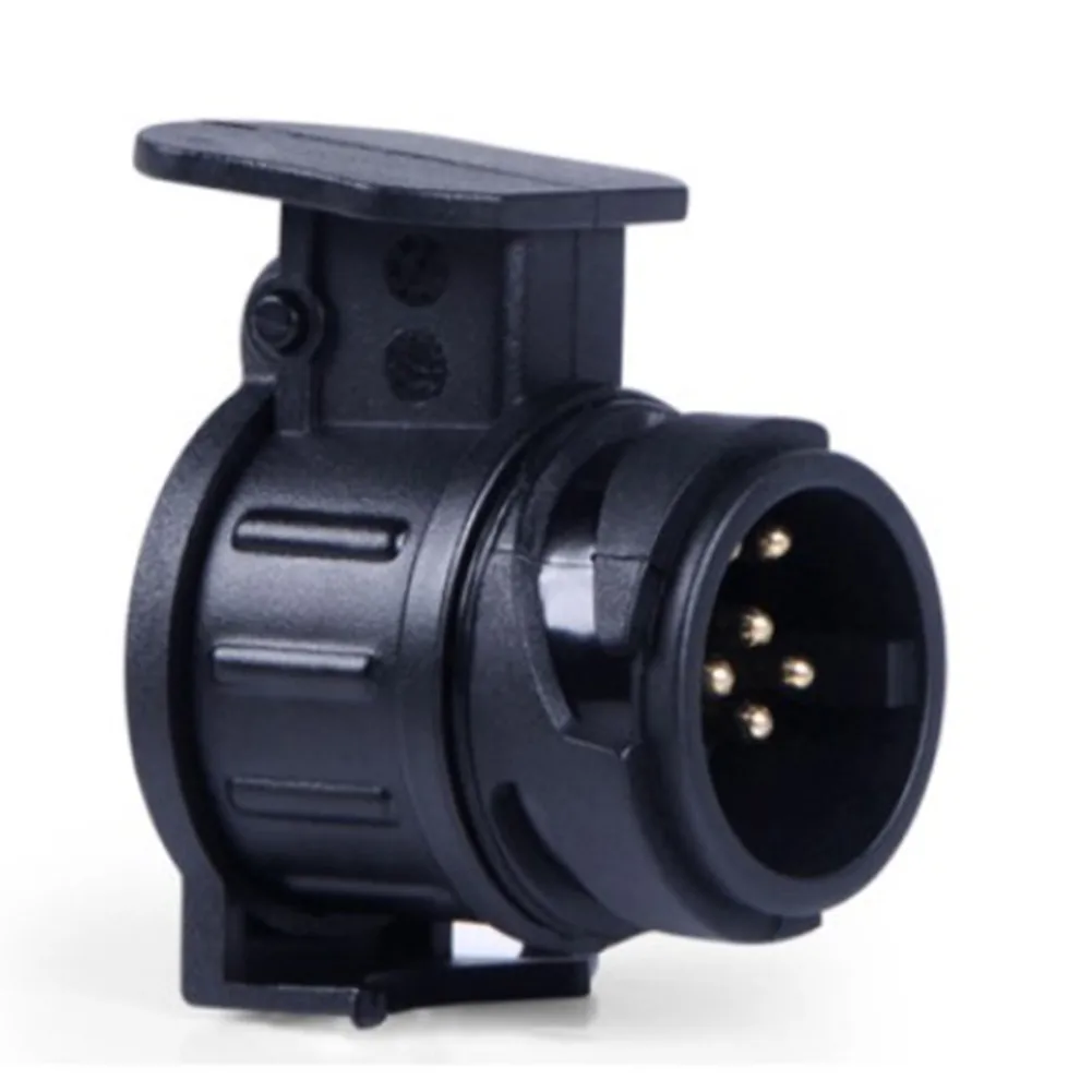 Trailer Plug Adapter Towing Adapter Towing Adaptor 13-pole To 7-pin Hole European RV Tractor Power Plug Interface Modification Socket Adapter Weather Proof Sprung Locking Flap