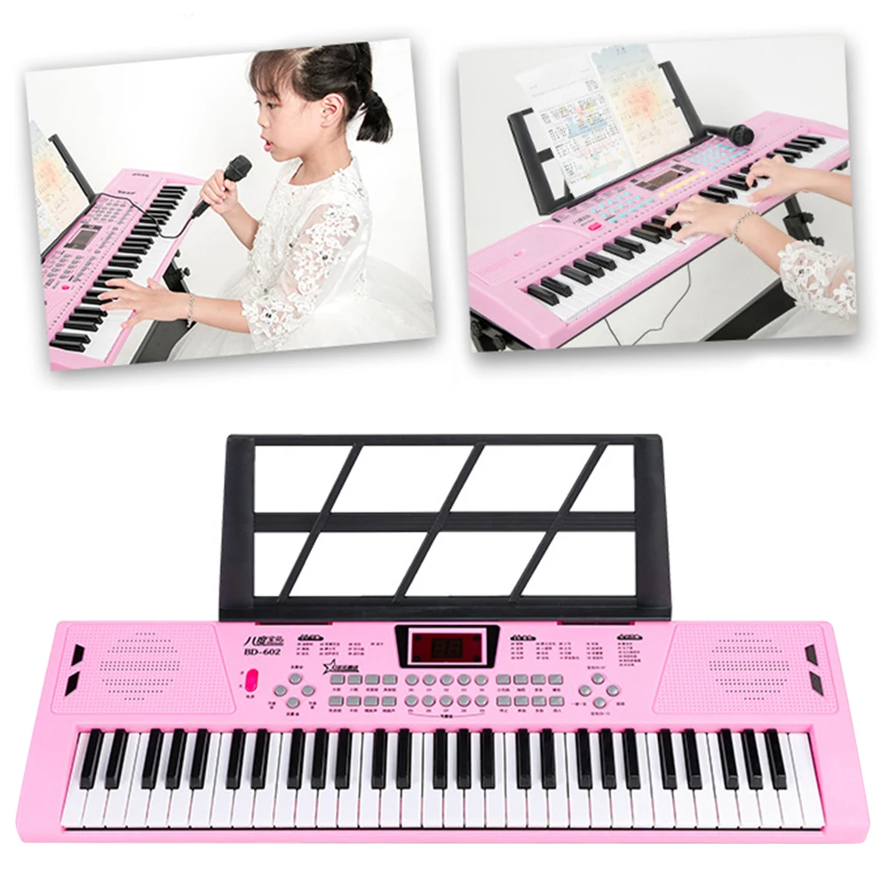 61 Keys Piano Musical Keyboard Synthesizer Instrument USB Digital Keyboard Kids Piano Electronic for Beginners Children