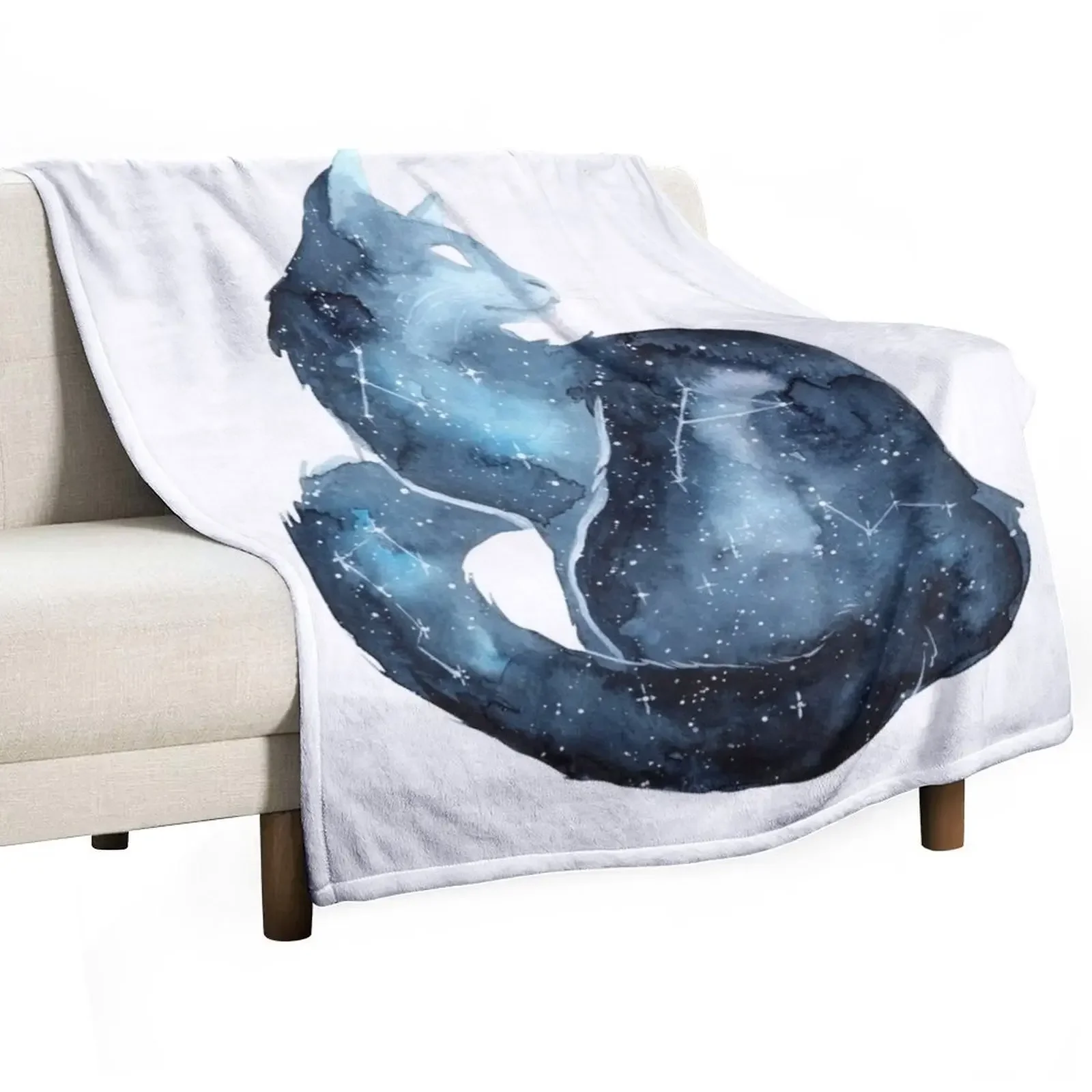 

Galaxy Cat Throw Blanket Fluffy Shaggy Large Blankets