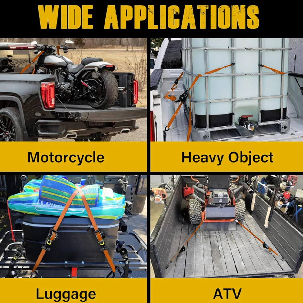 Moving straps cargo strap Auto Straps Retractable Belt Ratchet Tensioner Belt for Load Luggage Strap Motorcycles Ratchet Strap Car