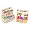 1Set Children Simulation Plastic Crystal Box Treasure Kids Acrylic Colorful Diamond Gems Plastic Large Jewels Toy 2.5cm Diameter 4