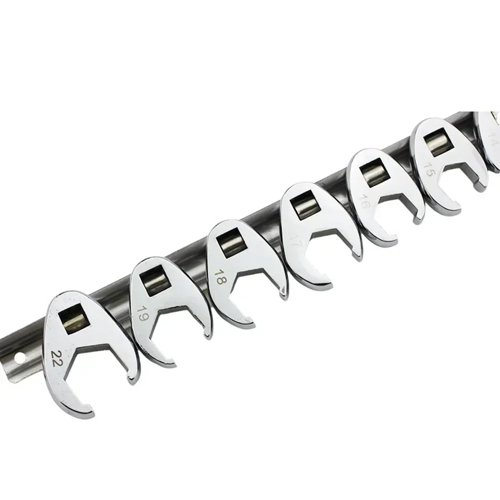 Set Chiavi A Piede Di Porco BONJUME 19 Pezzi - 8-32 Mm, Attacchi 3/8" E 1/2", In Acciaio Cromo-Molibdeno