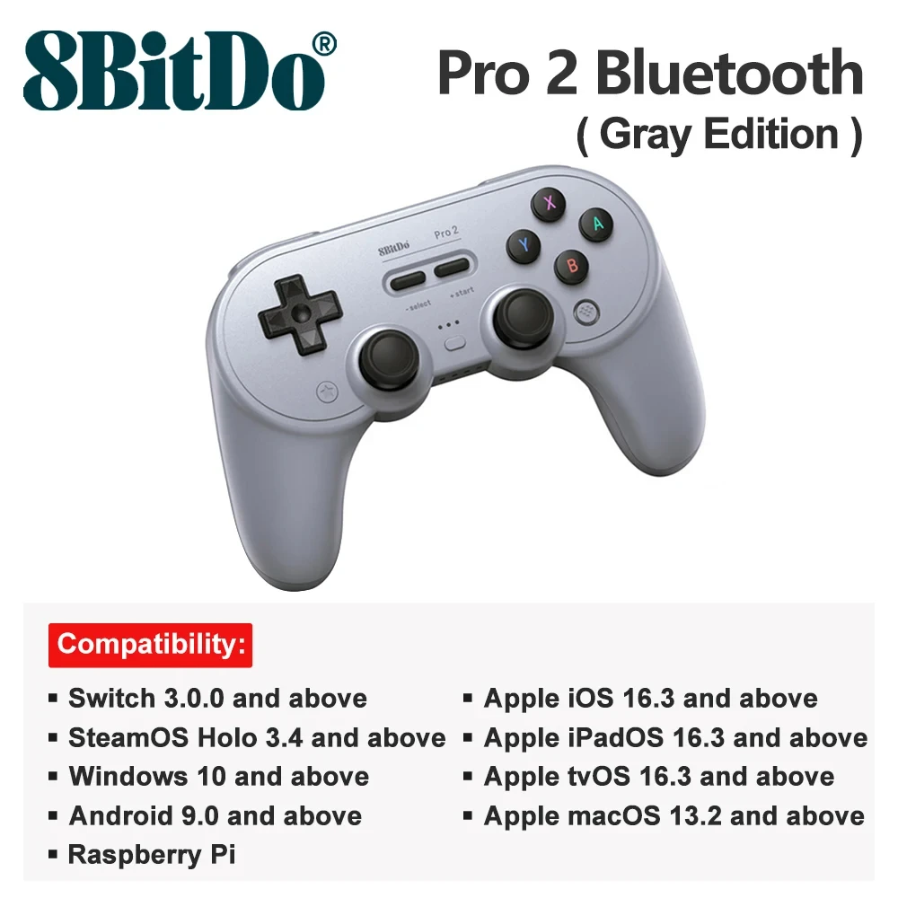 ̽ƽ ִ   е Ʈѷ, ٵ ġ PC,  10/11 IOS, ȵ̵  ũ,  ̿, 8BitDo Pro 2