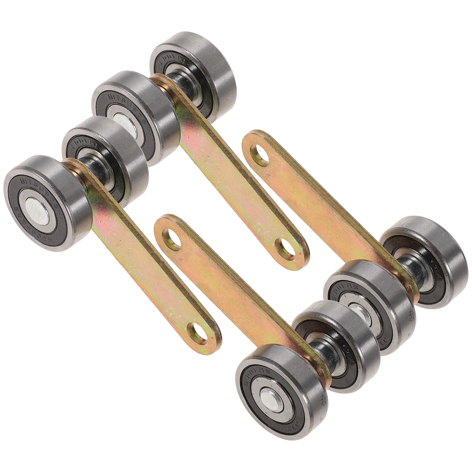

4pcs Lengthened 2 Wheels Trolley Assembly Sliding Cabinet Door Pulley Roller