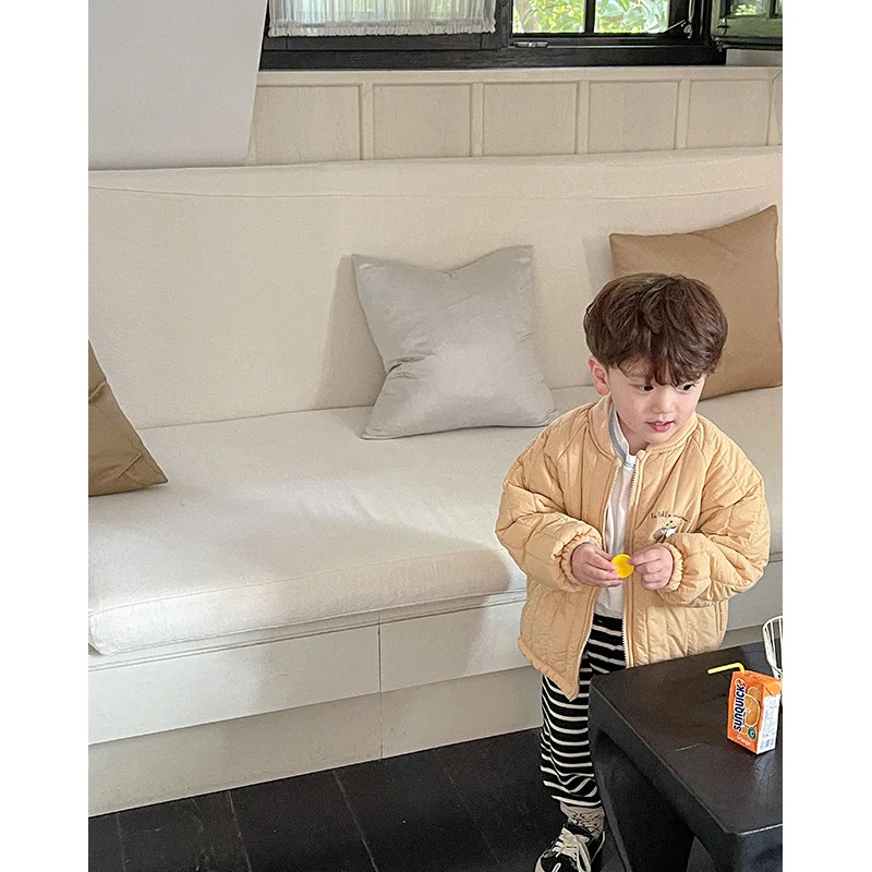 Winter Kids Plush Coat Cotton Thicken Jacket Down Parkas For Girls Boys Cute Cartoon Baby Snow Wear