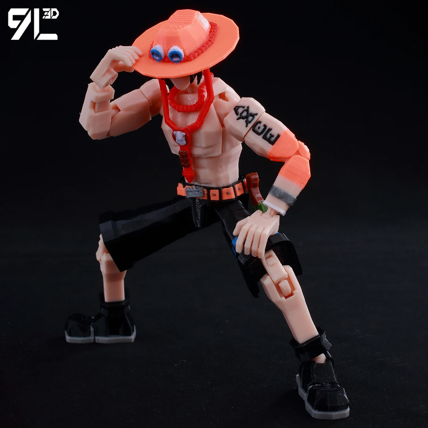 9L3D Dummy13 OnePiece Figure Portgas D. Ace Anime Lucky13 Multi