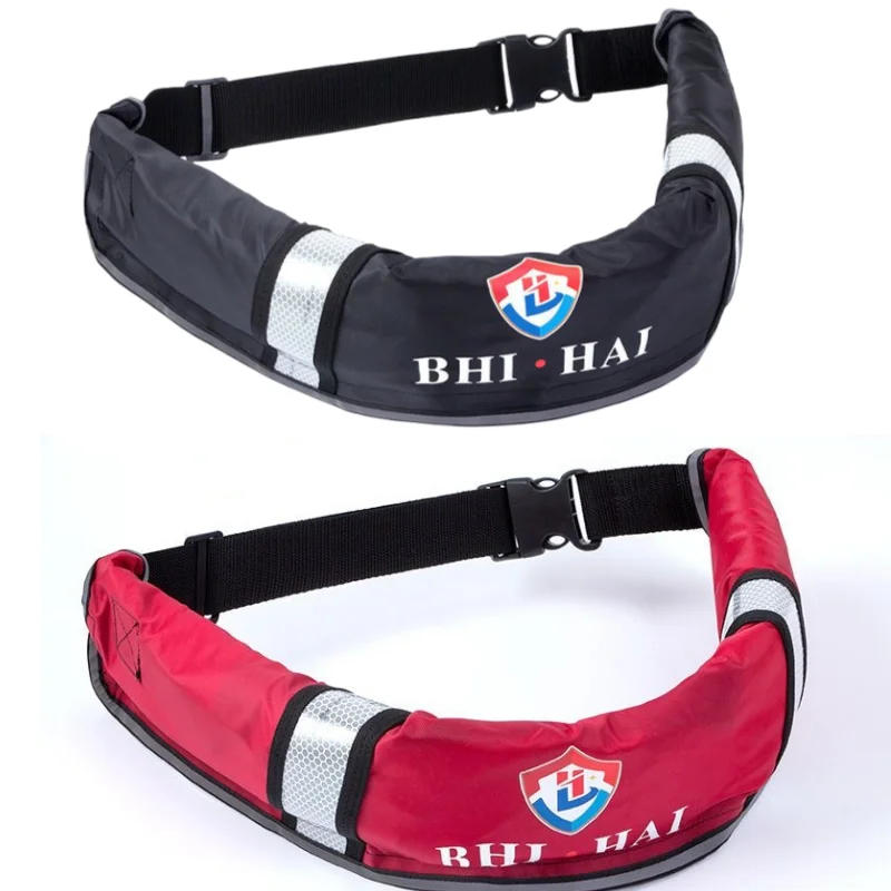 Ceinture de sécurité gonflable automatique pêche adulte bateau gilet de sauvetage réflecteur