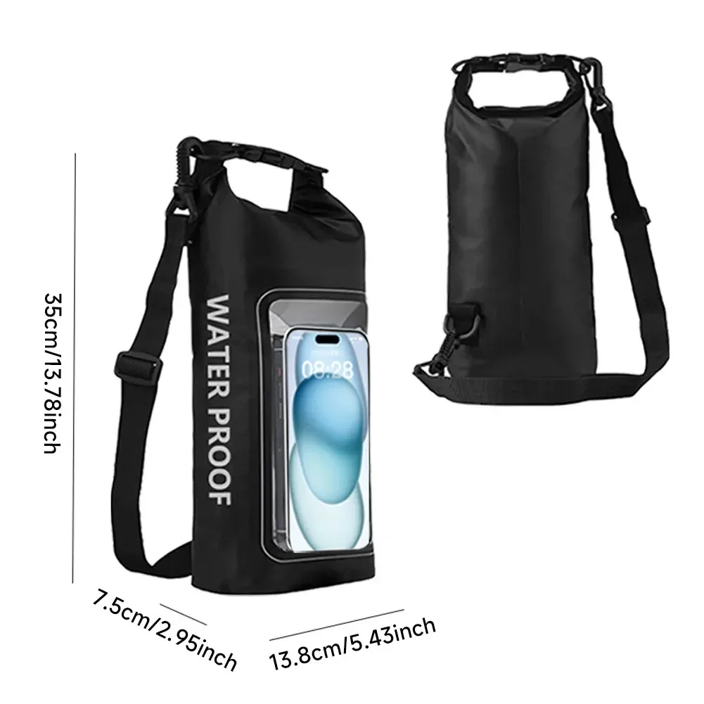 1Pc 2L Waterproof Phone Bag Swimming Dry Bags Pocket Backpack Kayaking Trekking Drifting Surfing Backpack Outdoor Sports Bag