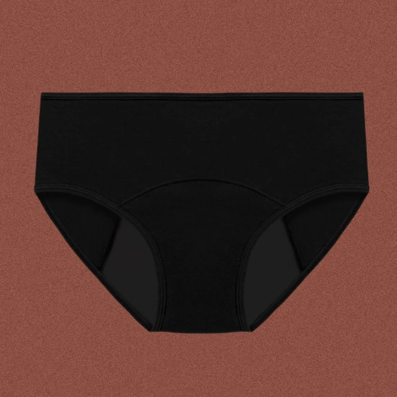 Plus Size Menstrual PantiesWomen Period High Absorbency Heavy Flow Incontinence BriefsLow Waist Physiological UnderwearXS-3XL