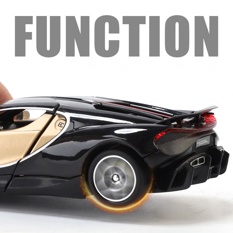 1:32 Bugatti Tourbillon V16 Supercar 합금 금속 다이캐스트 모델 자동차 어린이 장난감 미니 GT 컬렉션 취미 생일 선물 소년