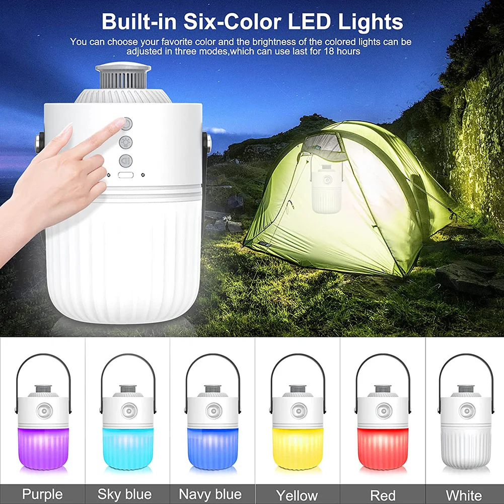 

Цветной СВЕТОДИОДНЫЙ фонарь для кемпинга светильник, портативный фонарь с зарядкой от USB для чтения палатки, уличный фонарь для кемпинга, светильник с крючком