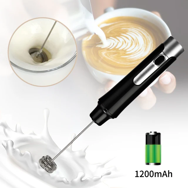Montalatte Foamer portatile caffettiera frullino per le uova agitatore per Cappuccino Mini frullatore portatile strumento per frusta da cucina 2