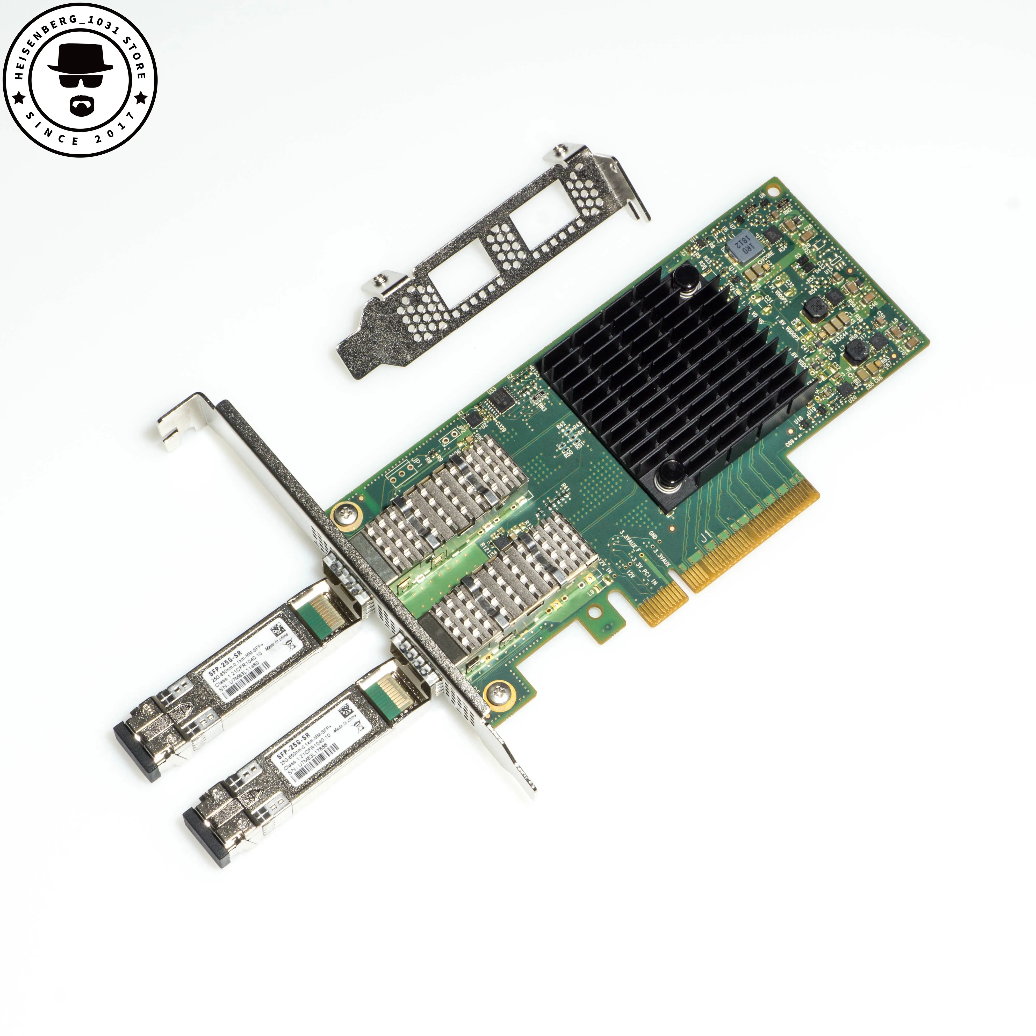 Conector de Porta Dupla Nvidia Mellanox Mcx4121a-acat lx en Nic 25gbps®transceptores Compatíveis Nsa Homelab Pcie3.0 x Sfp28 - Imagem 2