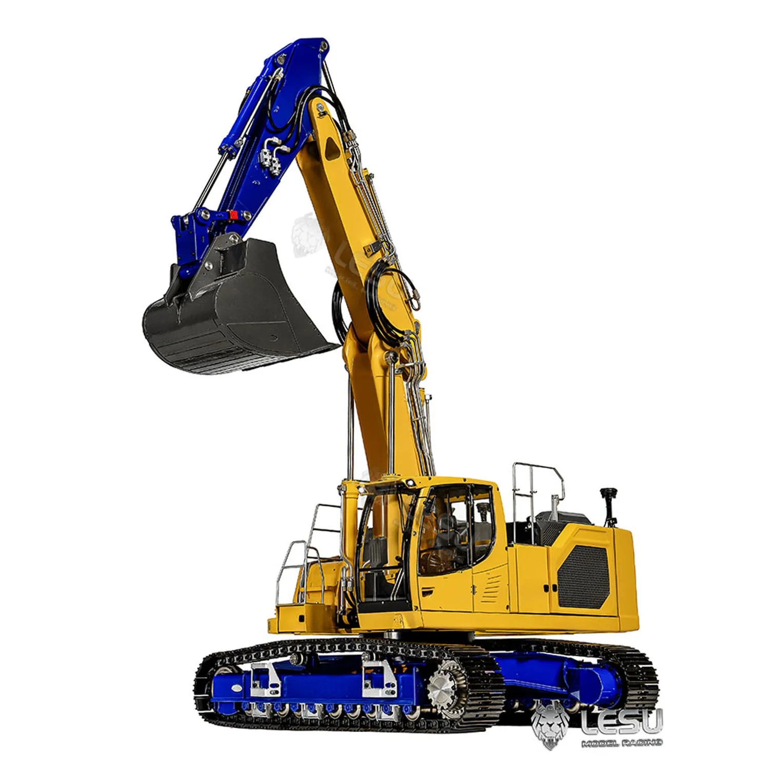 Nowa ulepszona koparka RC LESU LR945 1/14 hydrauliczna 3-ramienna koparka metalowa zdalnie sterowana pojazdy budowlane Model zabawka RC 17 S0864a54b11ac4357bd6331cd4da74bc8F Nowa ulepszona koparka RC LESU LR945 1/14 hydrauliczna 3-ramienna koparka metalowa zdalnie sterowana pojazdy budowlane Model zabawka RC