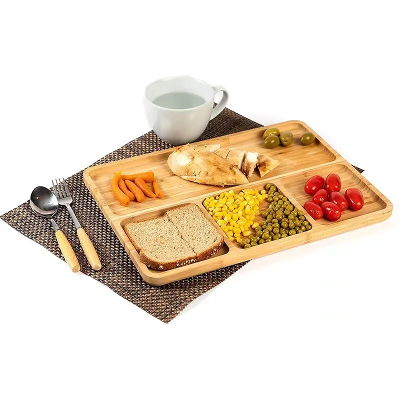 Bamboo Tray Stand Indoor Plate Nursery Plant Holders Garden Saucers Storage Desktop Bonsai Decoration
