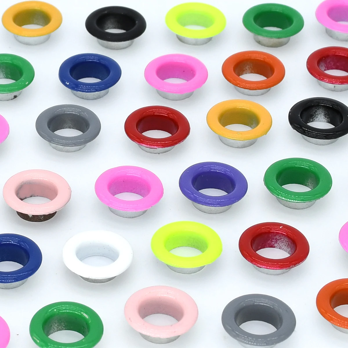 5mm Eyelets with Washer Metal Grommets 100sets Repair Hole Eye Rings for Garment Shoes Bag Scrapbooking Belt Hat eyelet grommet ring eyelet grommet ring kit grommet eyelet kit screw back eyelets metal eyelet buttons