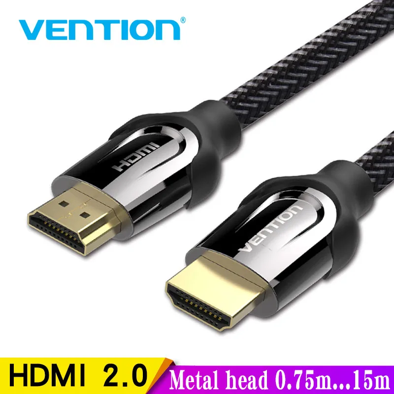 Thanksgiving Banke sværd Vention HDMI Cable HDMI to HDMI 2.0 Cable 4K for Xiaomi Projector Nintend  Switch PS4 Television TV Box xbox 360 3m 8m Cable HDMI - AliExpress