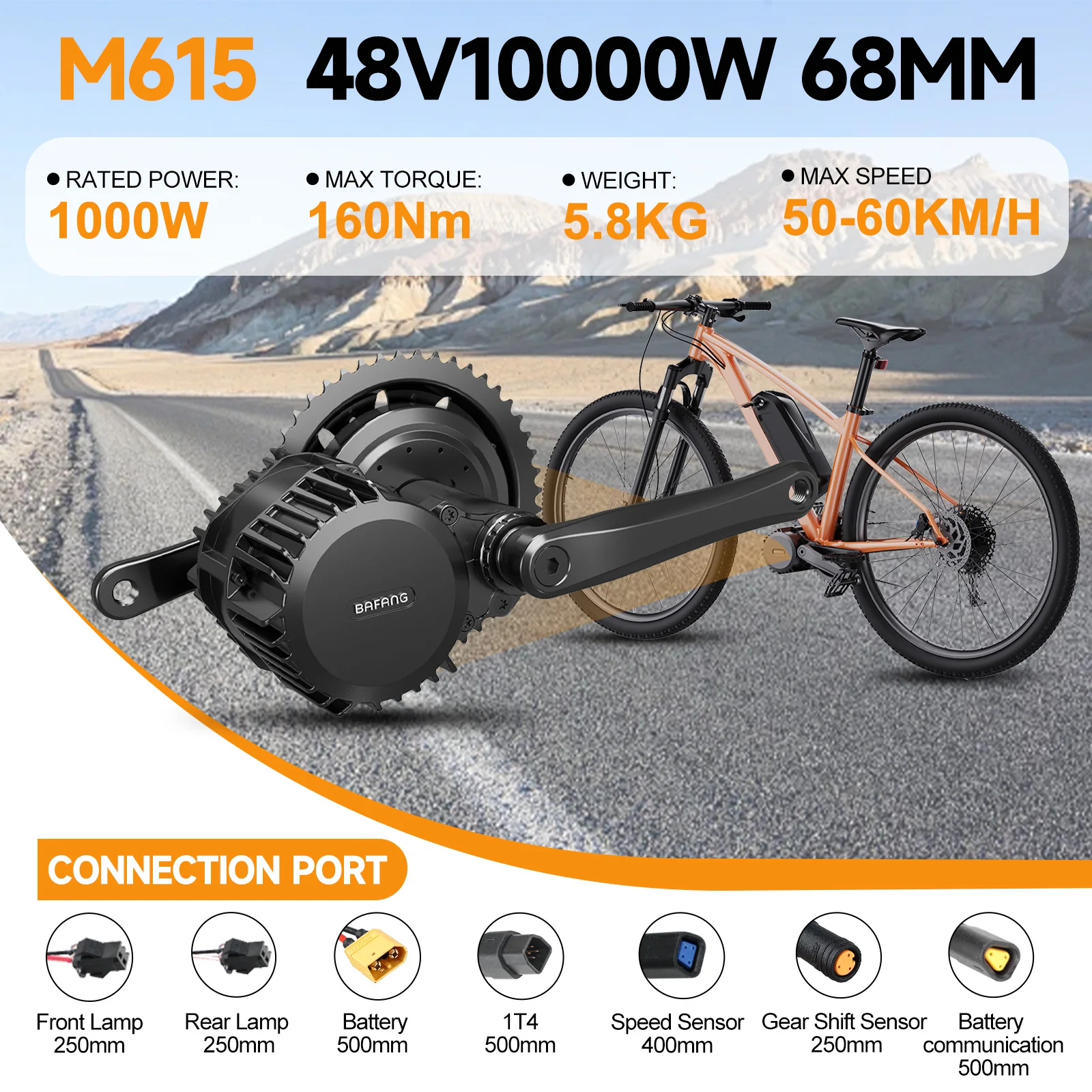 Bafang Ebike Kit Bbshd 48v 1000w Mid Drive Kit With Gear Sensor Cable - View #3