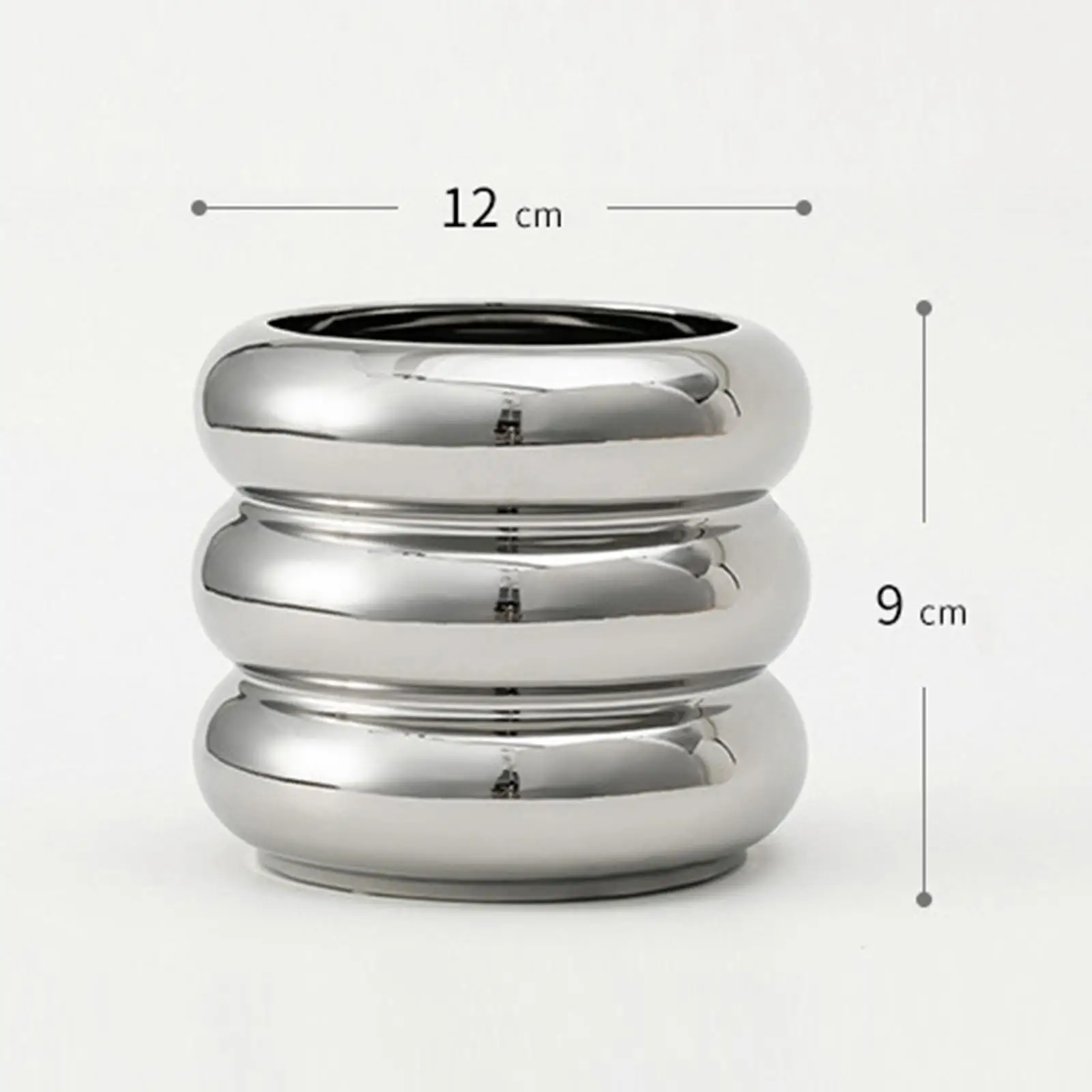 Ceramic Flower Vase Plants Holder Planter Decors Cosmetics Lipstick Bud Vase Flower Pot Makeup Brush Holder for Bathroom Dresser