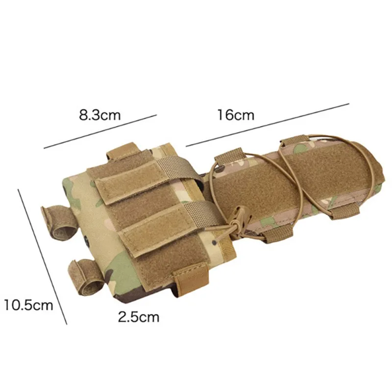 Men Tactical Helmet Battery Pouch MK2 Helmet Battery Pack Helmet Counterweight Pack Helmet Accessory For Airsoft Hunting