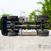 1/14 Truck model toy LESU housing two-axle tractor LS-Z0029 Metal chassis 4