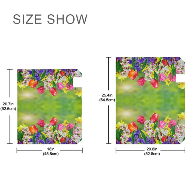 Nárciszok És Tulipák Virágok Postafiók Boríték Nagy Szabványos Méretű Levél Postaszobás Dekoratív Otthoni Kerti Udvaron Kívül - Image 2