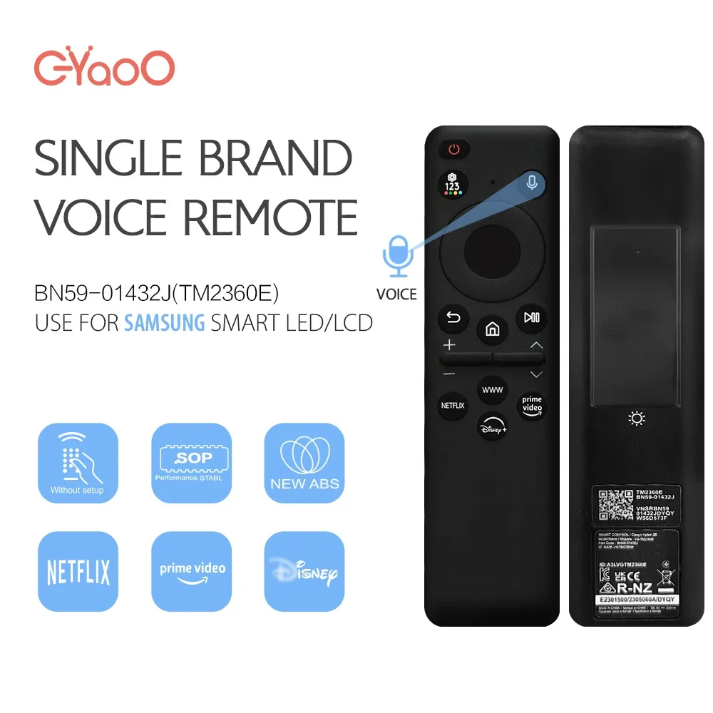 Bn59-01432J Telecomando Solare Sostitutivo Per Samsung Smart Tv Compatibile Con La Serie Neo Qled 8K 4K