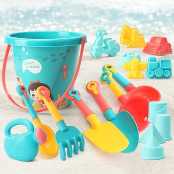 Beach Toys for Kids Sand Set Sand Bucket Beach Shovel Toys for Toddlers Summer Beach Game Children Toys Water Play Tools 1