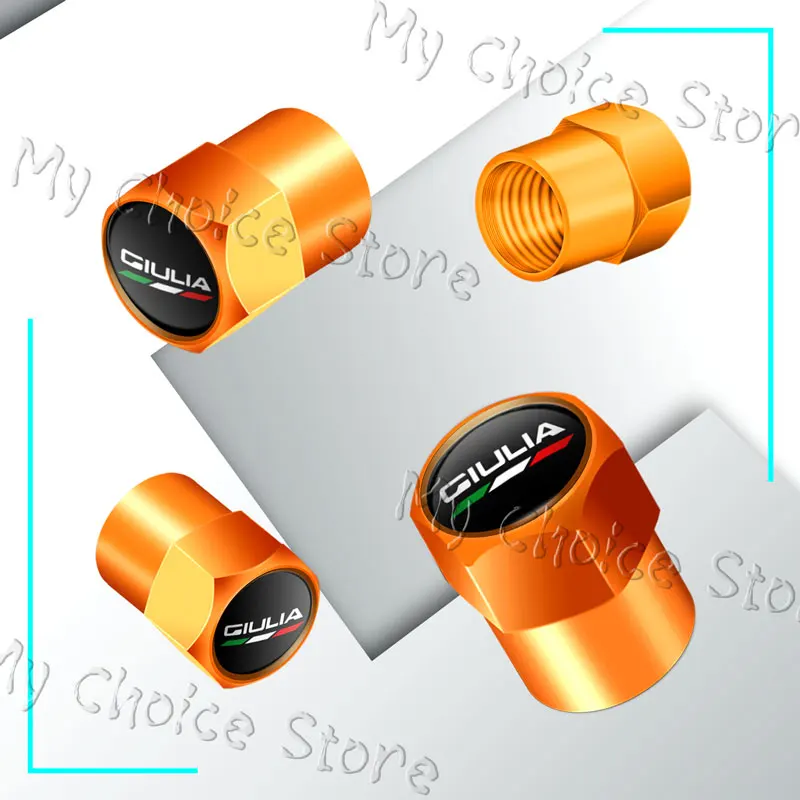 Premium Set of 4 Emblem Wheel Tire Valve Caps - Waterproof and Durable Airdust Covers