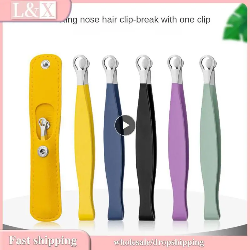 

1PCS Nose Hair Trimming Tweezers Stainless Steel Eyebrow Nose Hair Cut Nose Hair Removal Trimming Nose Hair Removal Scissors