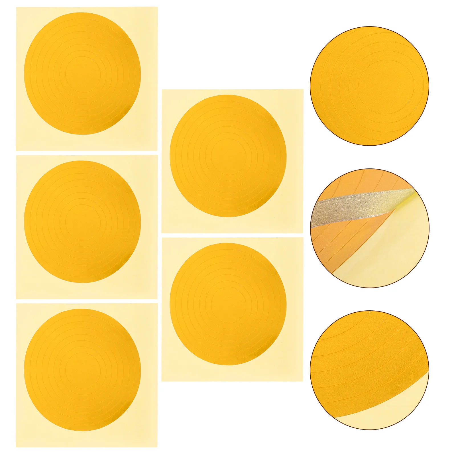 

5 Sheets Pressure Gauge Identification Sticker Waterproof Stickers Reflective Film Adhesive