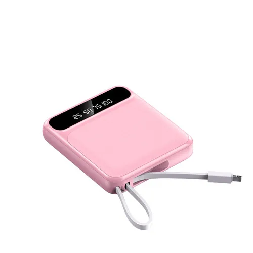 65w power bank 50000mAh Mini Power Bank with Digital Display Portable Charge Powerbank Built In Cables External Battery Fast Charger For iPhone samsung battery pack Power Bank