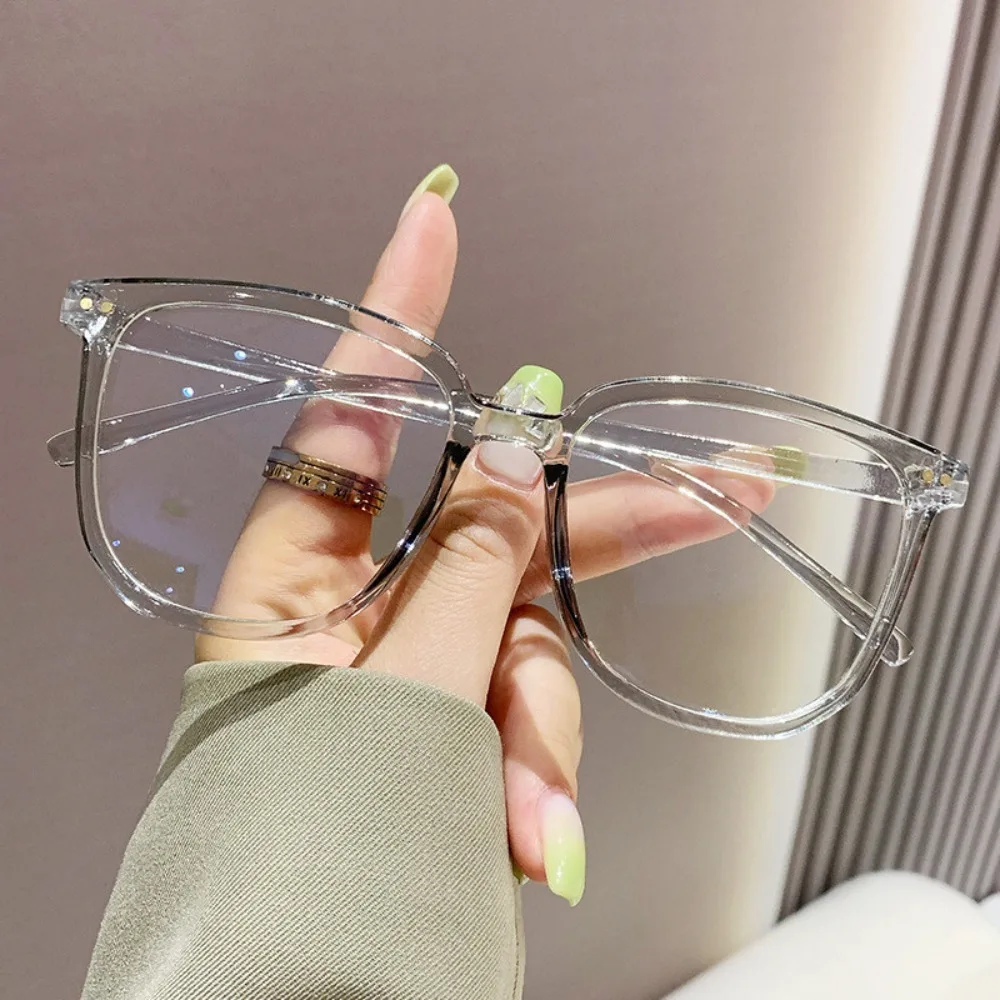 Anti Blue Light Glasses Korea Modern Retro Oval Square Rectangle Frame For Women Men