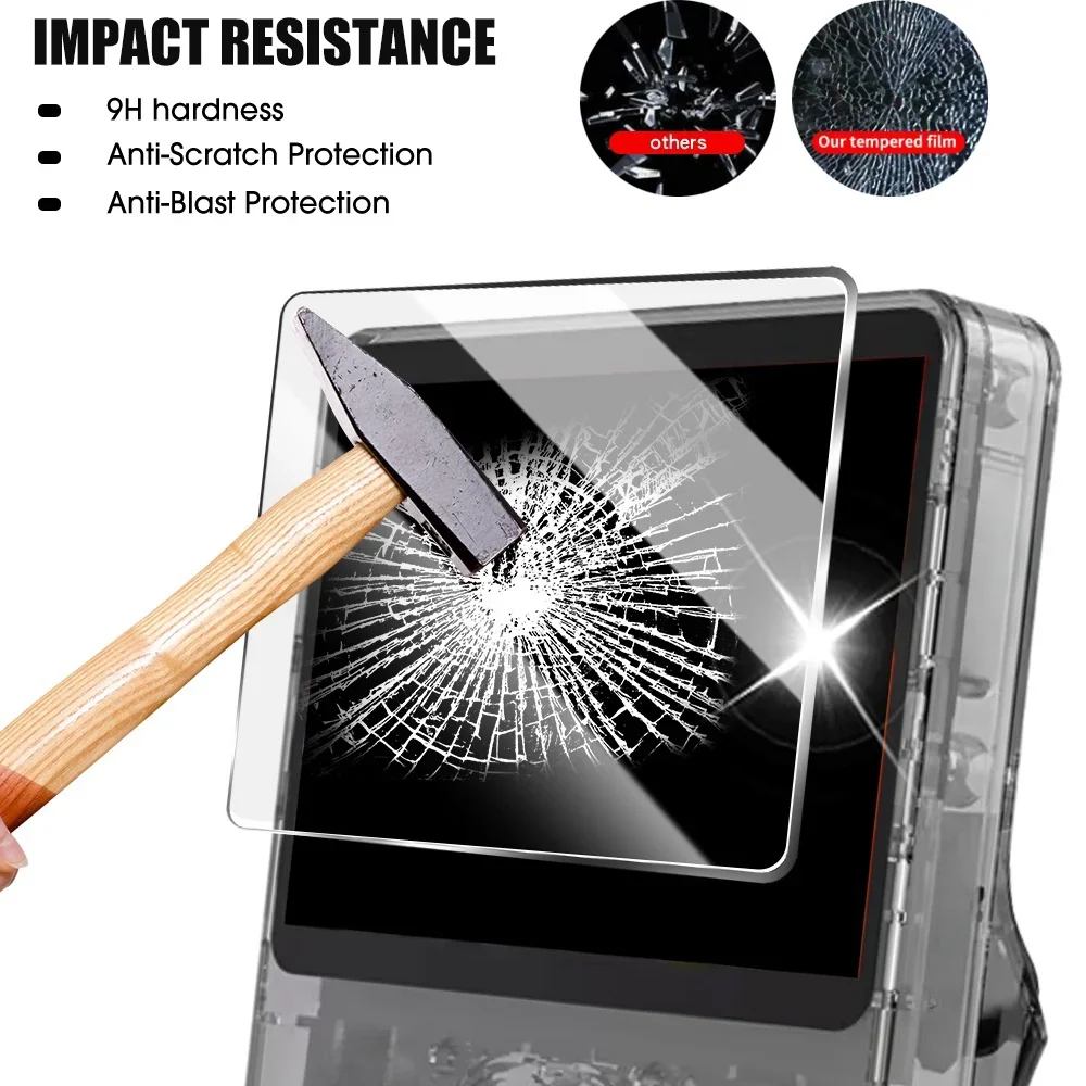Premium 9H Hardness Tempered Glass Screen Protector for Handheld Game Console
