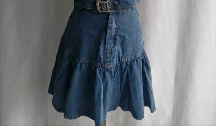 Molilove Tuta Donna In Denim Y2K – Giacca Corta E Pantaloni Aderenti – Maniche Lunghe, Colori Arancione/Verde/Giallo/Rosa - 3