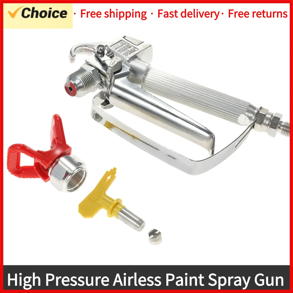 3600PSIHighPressureAirlessPaintSprayGunWith517SprayTipNozzle