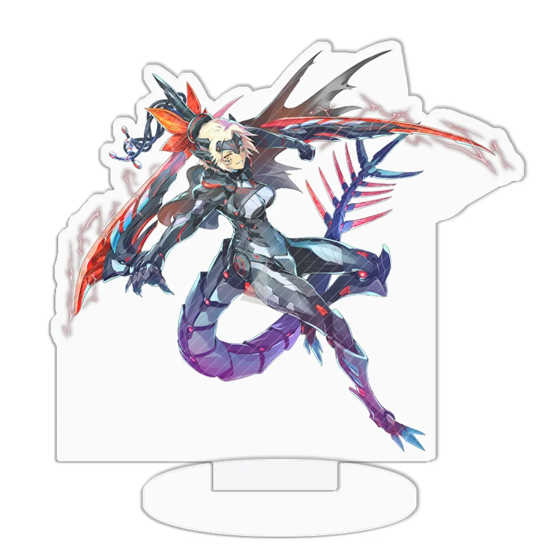 Acrylic Standing Sign: Black Rose Dragon & Dark Magician Anime Decor