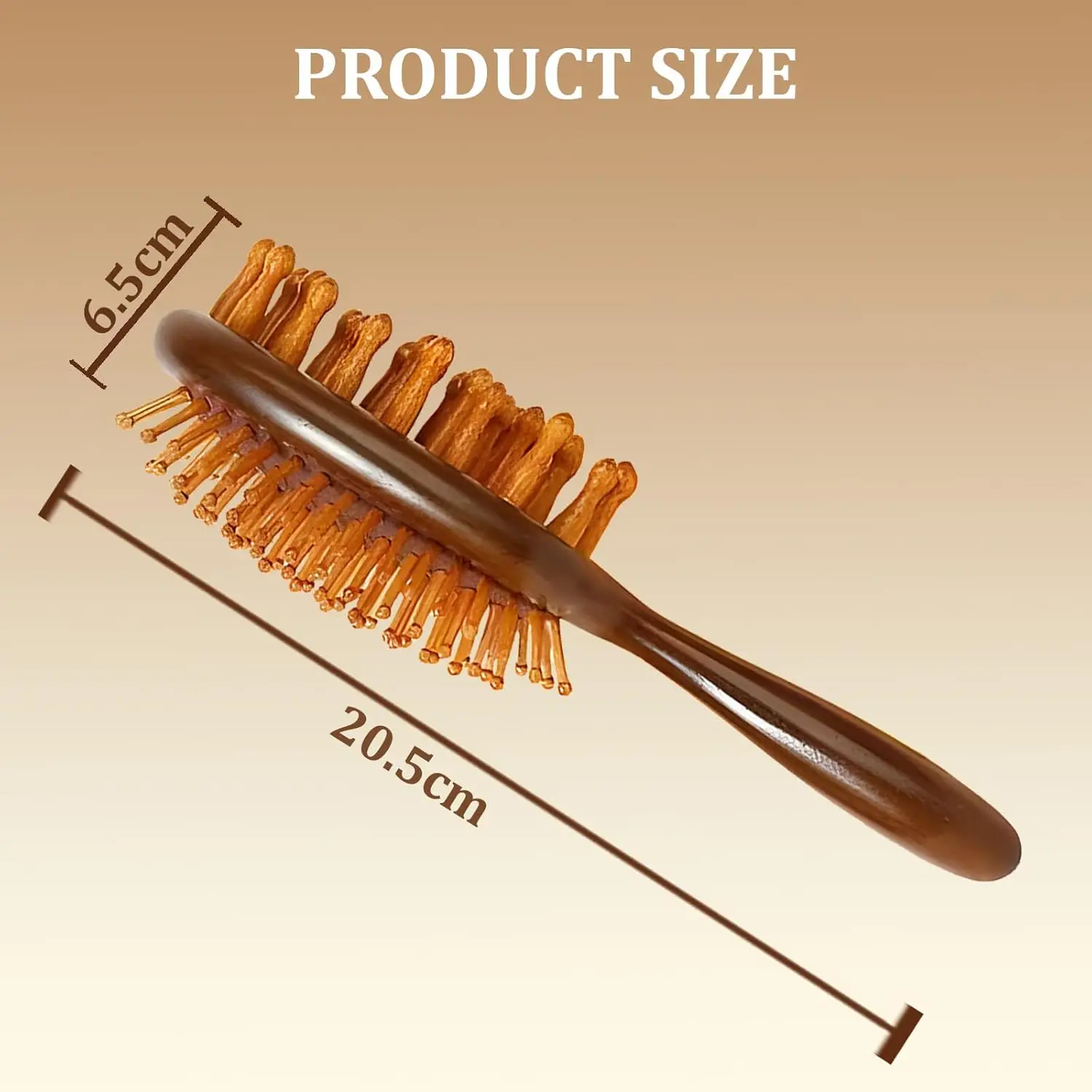 Cushion Massage Combs Double-Sided Sandalwood Cushion Comb Wooden Hair Brush for Hair Styling Anti-Static Scalp Stimulating
